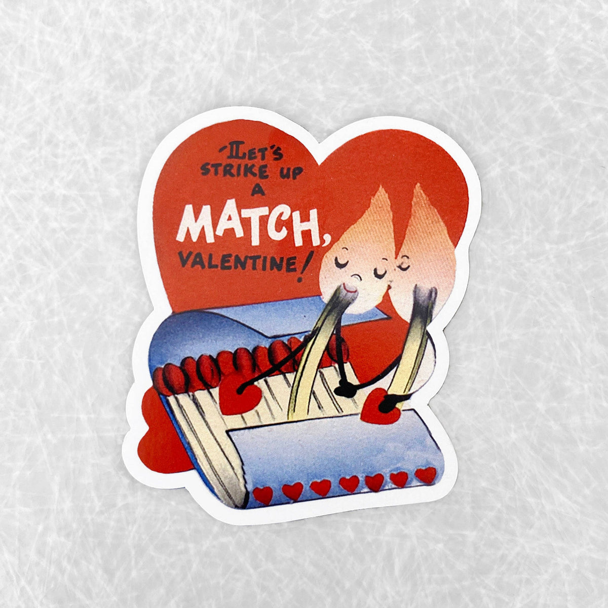 Let&#39;s Strike A Match Valentines Magnet