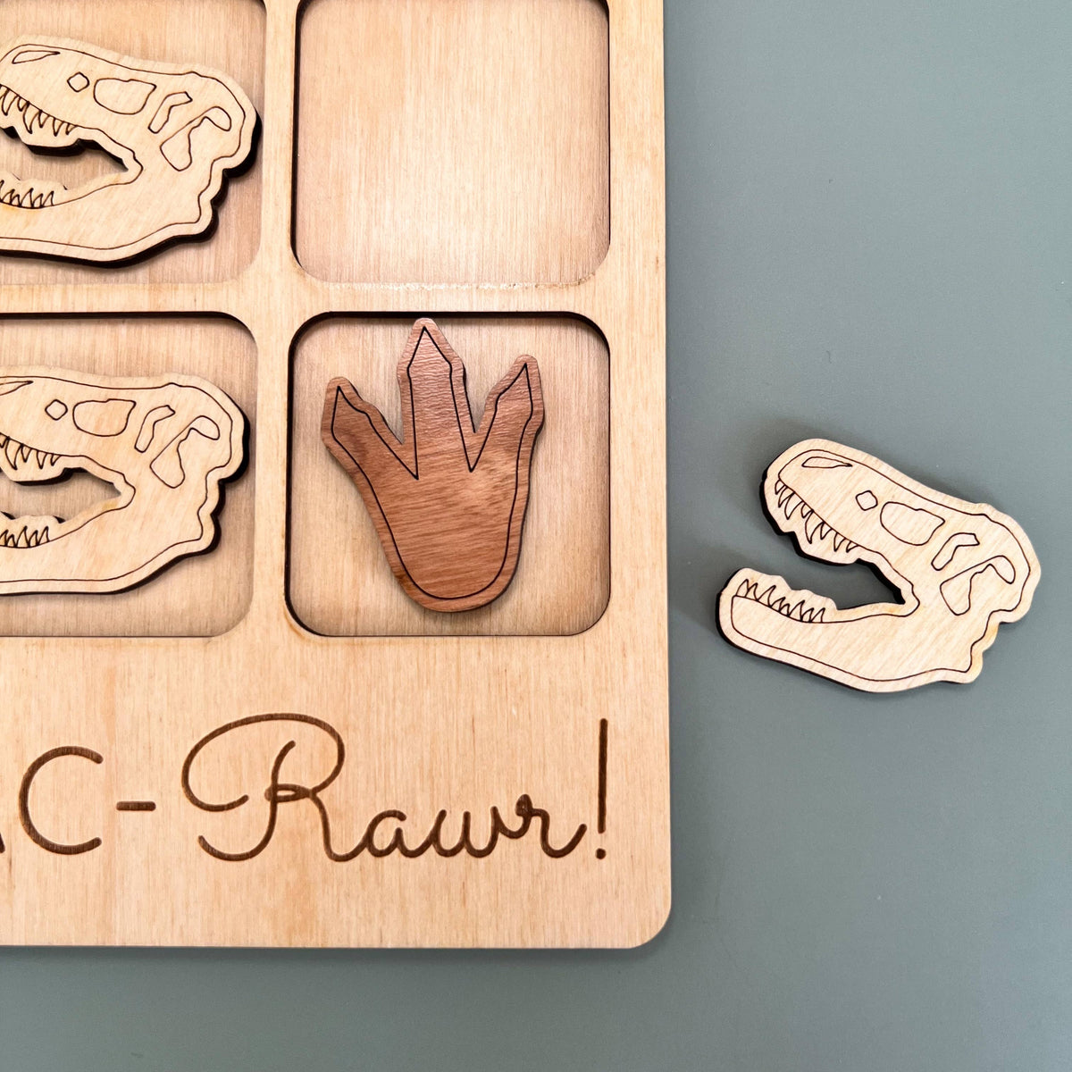 Dinosaur Rawr! Tic-Tac-Toe Game - Trex / Jurassic / Fossils