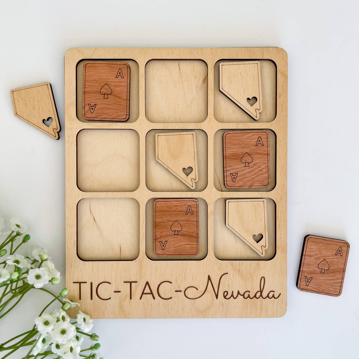 Nevada State Gift - Tic-Tac-Toe NV Game