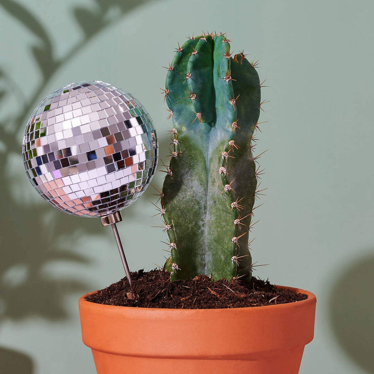 Disco Queen - 4.5&quot; Disco Ball Decorative Plant Stake