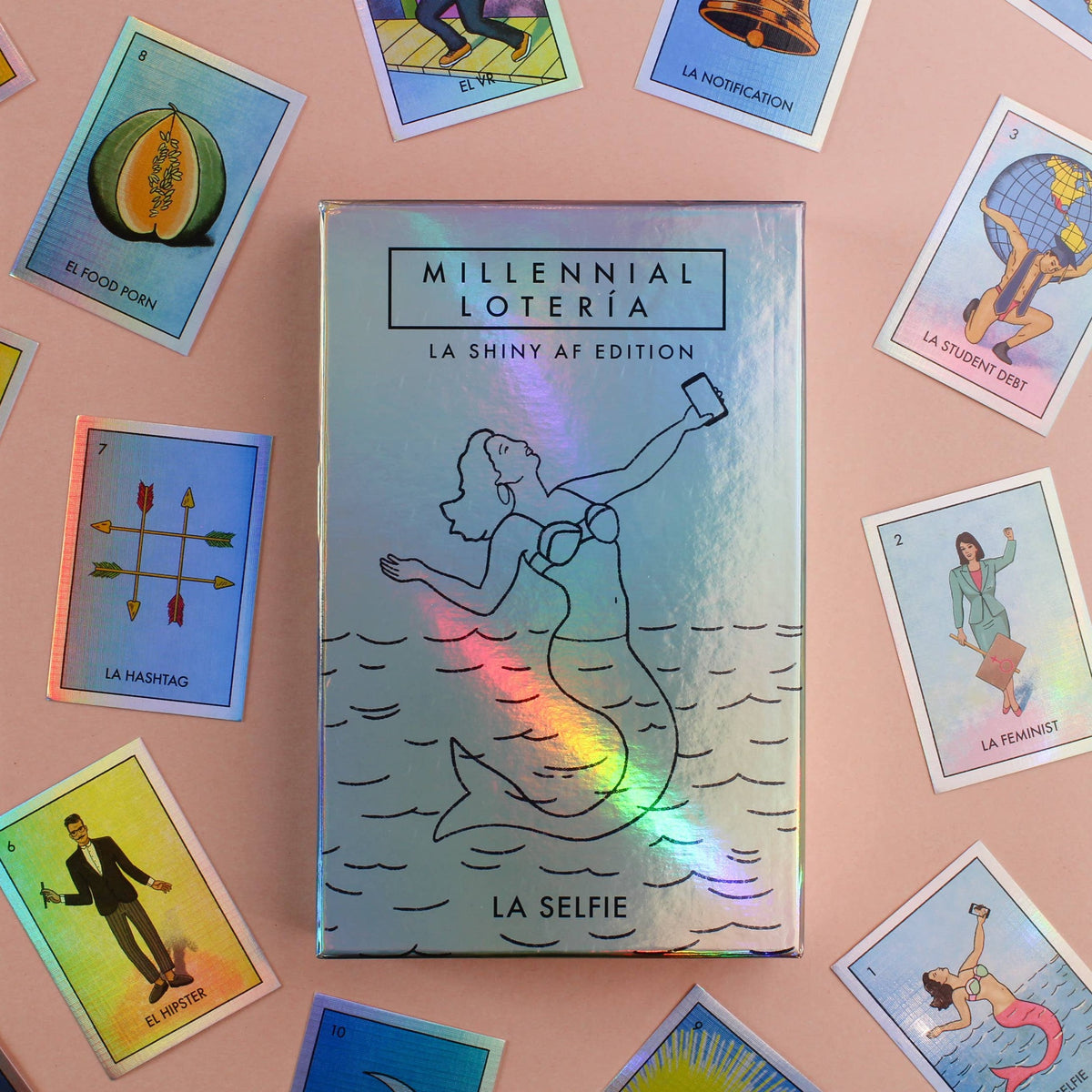 Millennial Loteria Board Game: La Shiny AF Edition