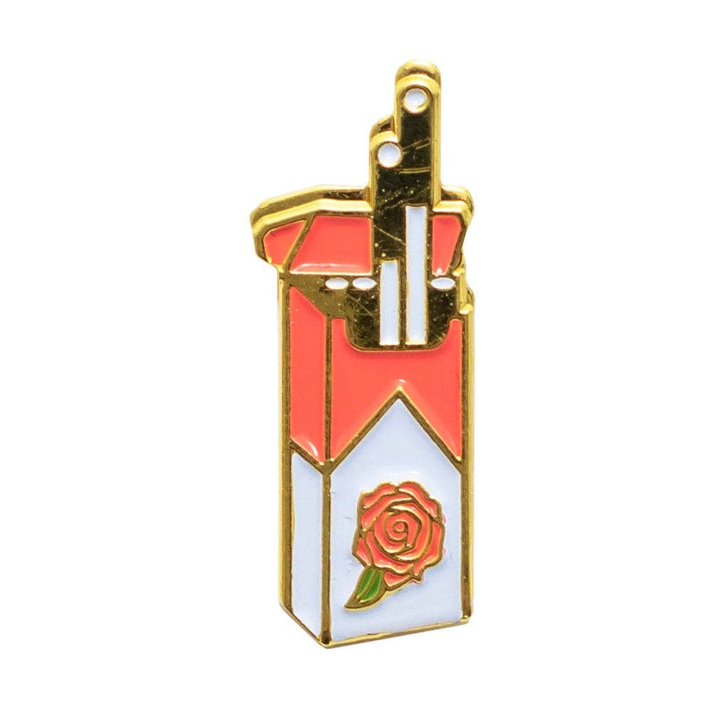 Rose Cigarettes Lapel Pin