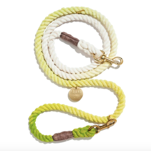 Lime Cotton Rope Dog Leash