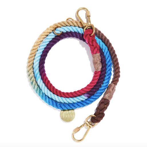 Mood Ring Ombre Cotton Rope Dog Leash