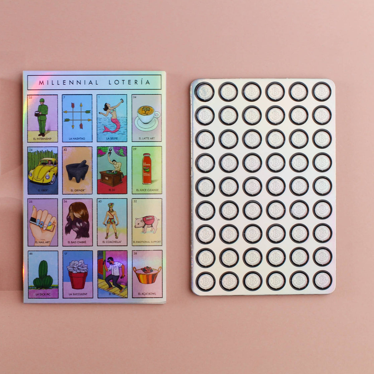 Millennial Loteria Board Game: La Shiny AF Edition