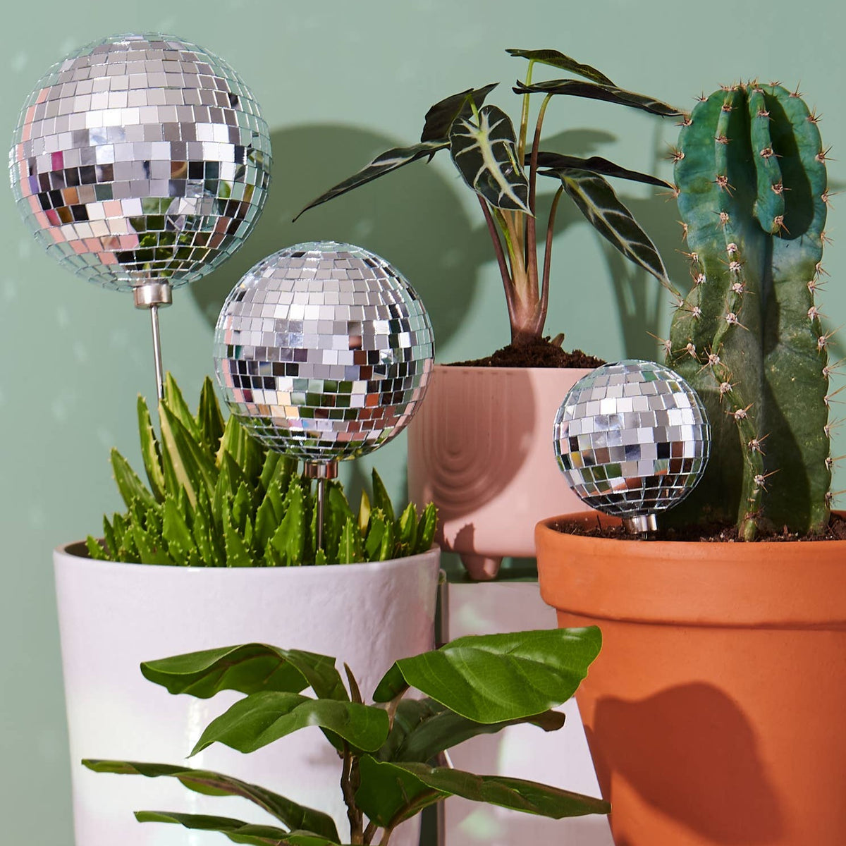 Disco BB - Disco Ball Decorative Plant Stakes