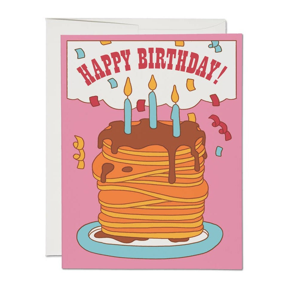 Pancake Birthday Card