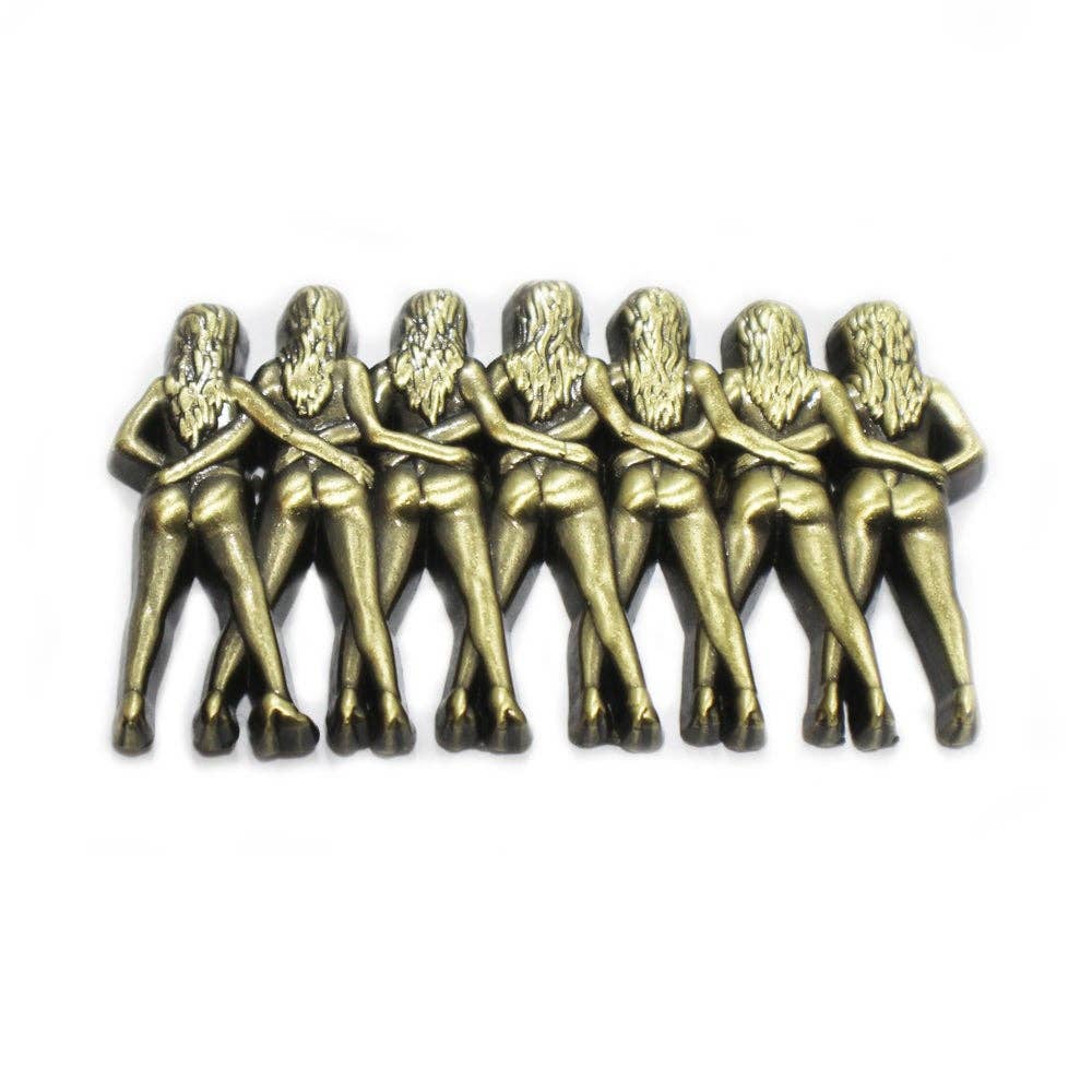 Riviera &quot;Crazy Girls&quot; Pin: Riviera &quot;Crazy Girls&quot; statue pin