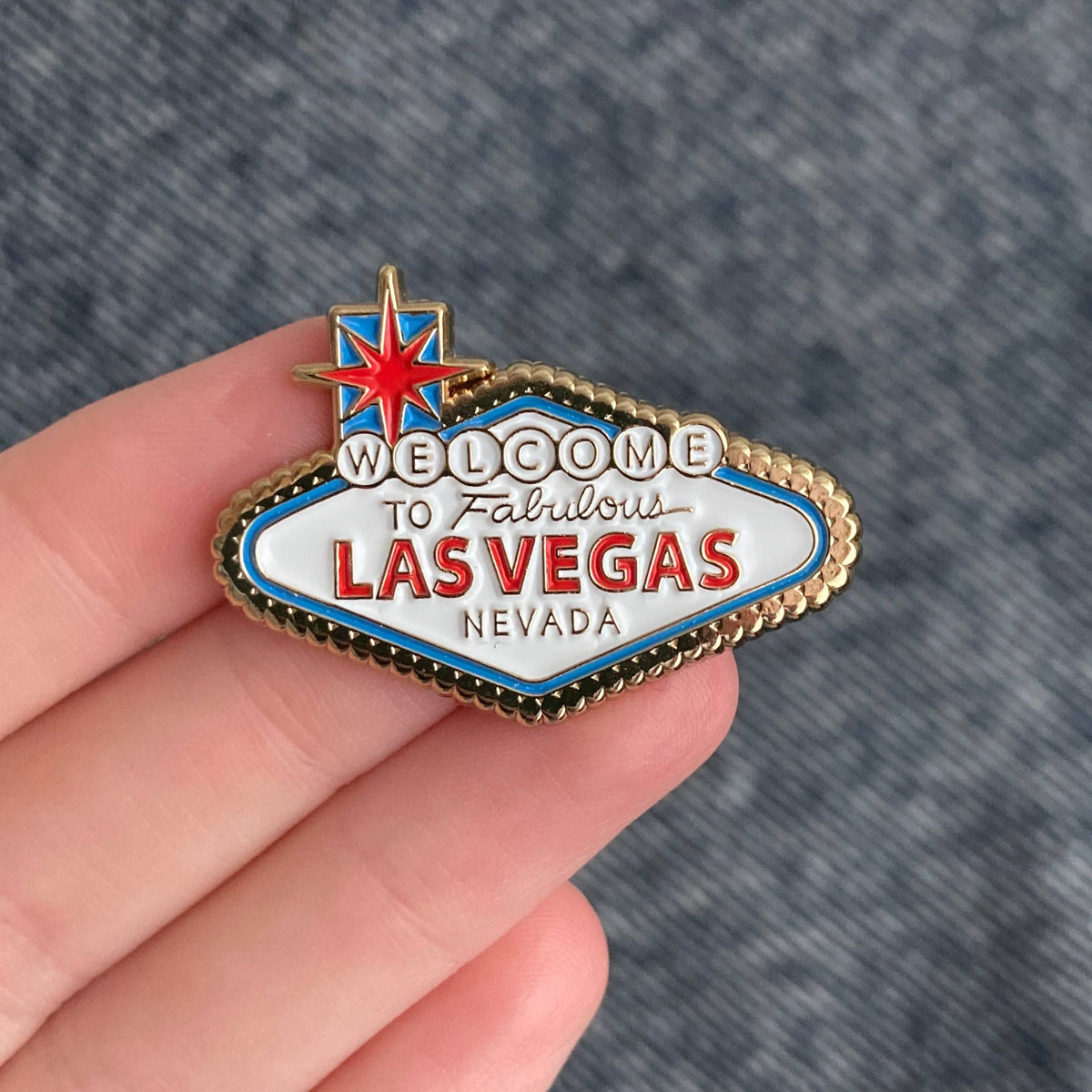 Welcome To Las Vegas Sign Enamel Pin