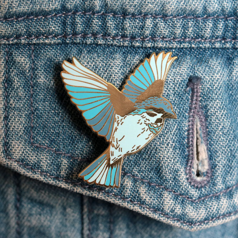 Nevada Blue Bird Pin