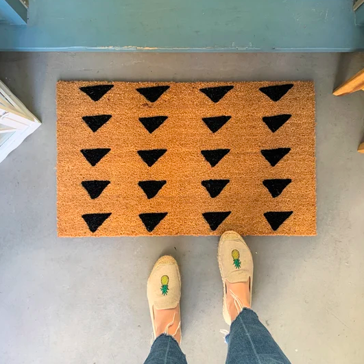 Mudcloth Triangle Doormat