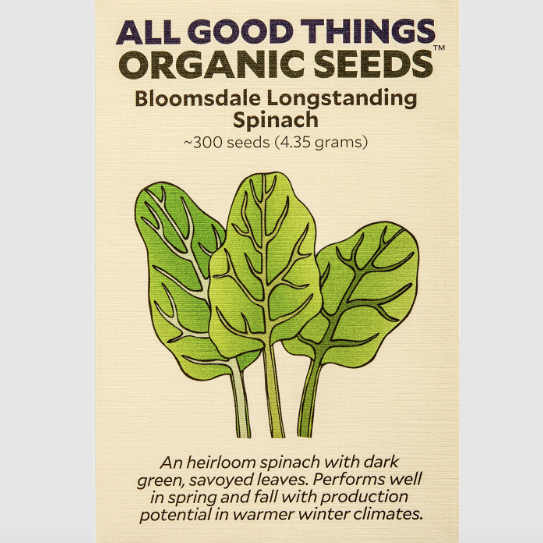 Bloomsdale Longstanding Spinach Seeds