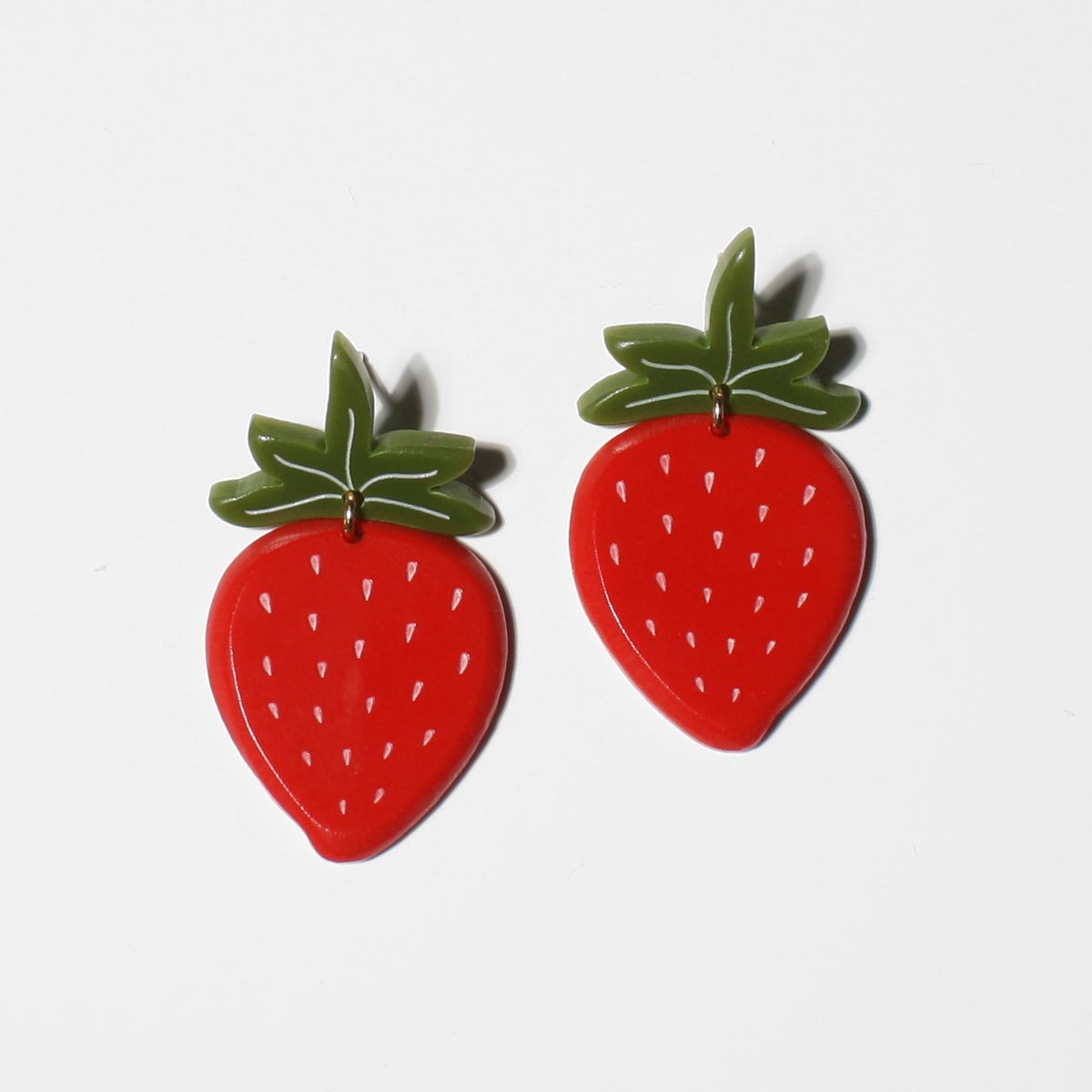 Small Strawberry Earrings