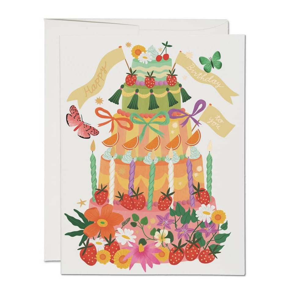Whimsical Cake Card