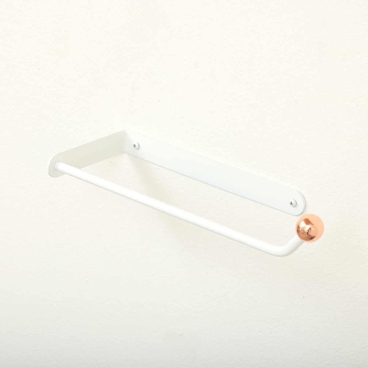 paper towel holder white copper